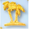Palm Trees Charm Cast Stock Jewelry Pin